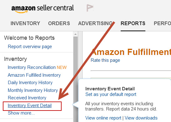 Pull your Amazon FBA Inventory Report