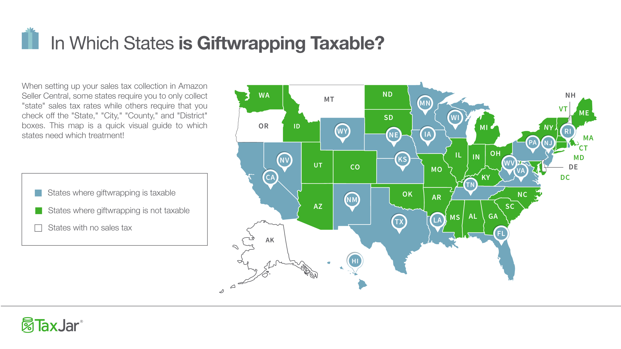Sales Tax by State: In Which States is Gift-Wrapping Taxable?