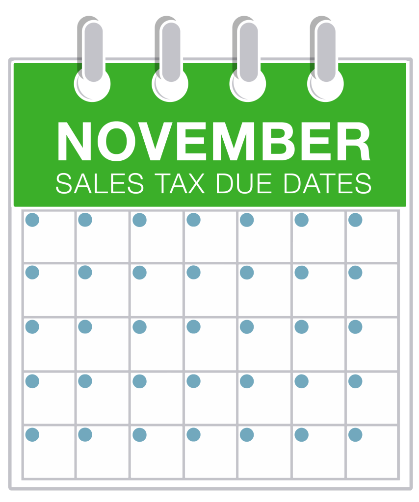 November Sales Tax Due Dates 2018TaxJar Blog