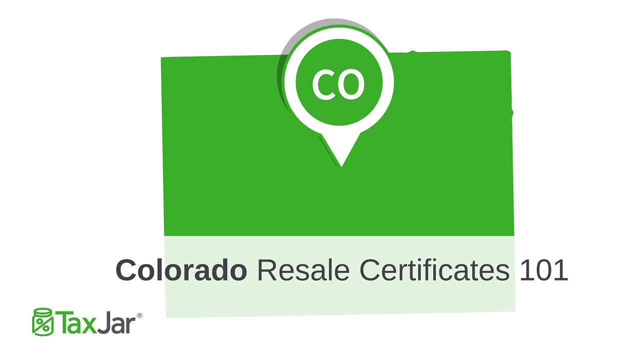 Colorado resale license