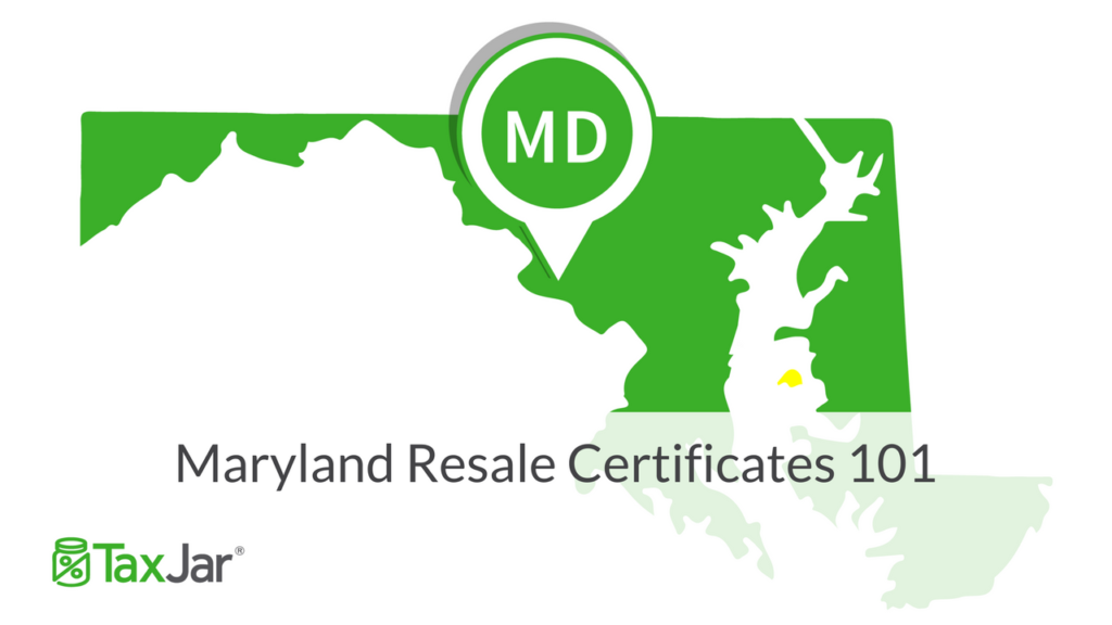 Maryland resellers permit how to