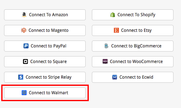 Add Walmart to TaxJar account