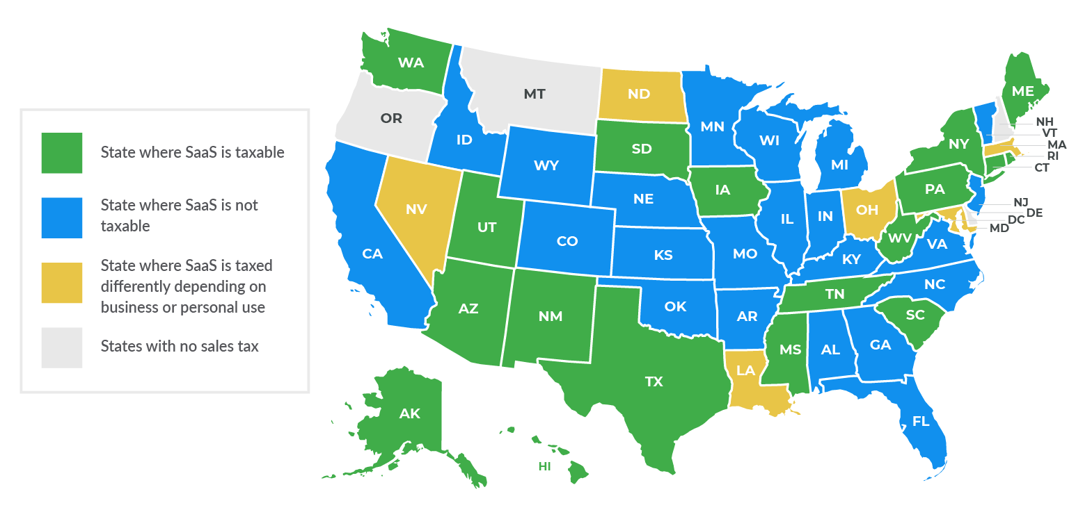 Sales Tax by State: Is SaaS Taxable?